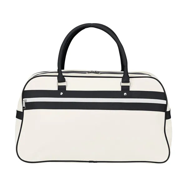 PVC/PU sporttas in retro jaren ’70 stijl, Wit - 315927