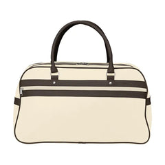 PVC/PU Sporttas in Retro Jaren ’70 Stijl - Beige