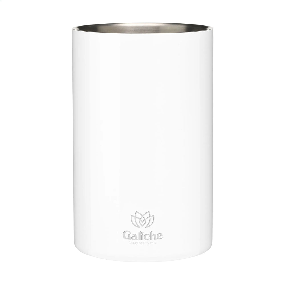 dubbelwandige rvs wijnkoeler elegant per stuk verpakt wit 316882