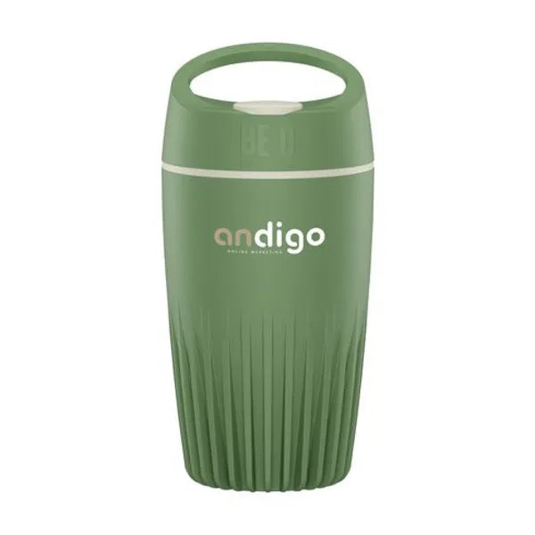 koffiebeker met deksel coffee cup 340 ml groen met logo 31W429