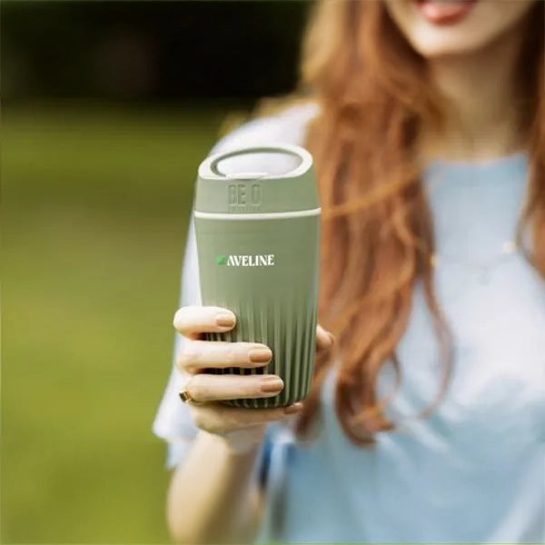 koffiebeker met deksel coffee cup 340 ml groen sfeer foto 31W429