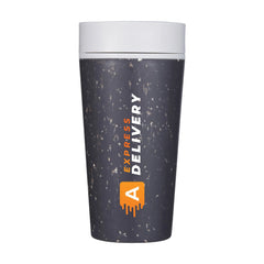 Circular&Co Dubbelwandige Koffiebeker 227 ml – Herbruikbaar & 360° Deksel - Grijs-Wit