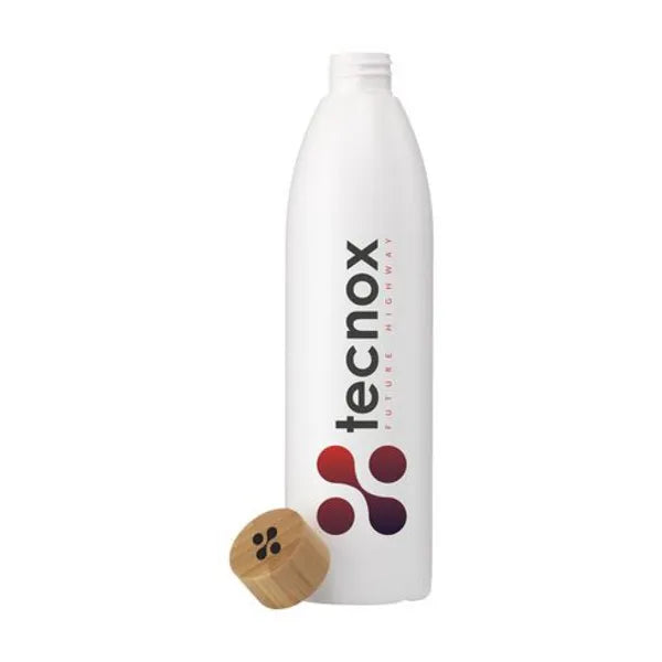 Natural bottle slim waterfles 500 ml van suikerriet en bamboe, Wit - 31W069