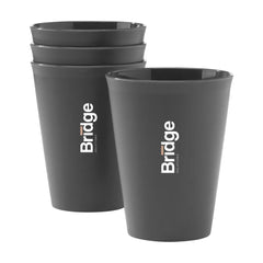 Herbruikbare Koffiebeker 360 ml van Bio-plastic uit Suikerriet - Grijs