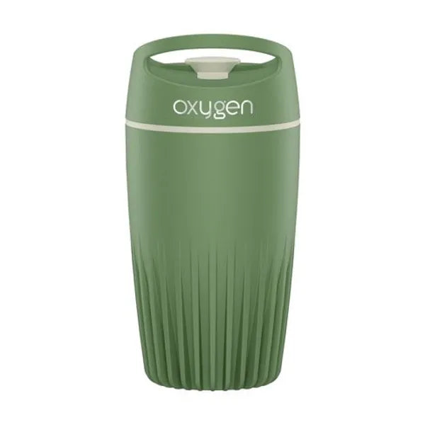 BE O Lifestyle koffiebeker 340 ml met logo op deksel, Groen - 31W429