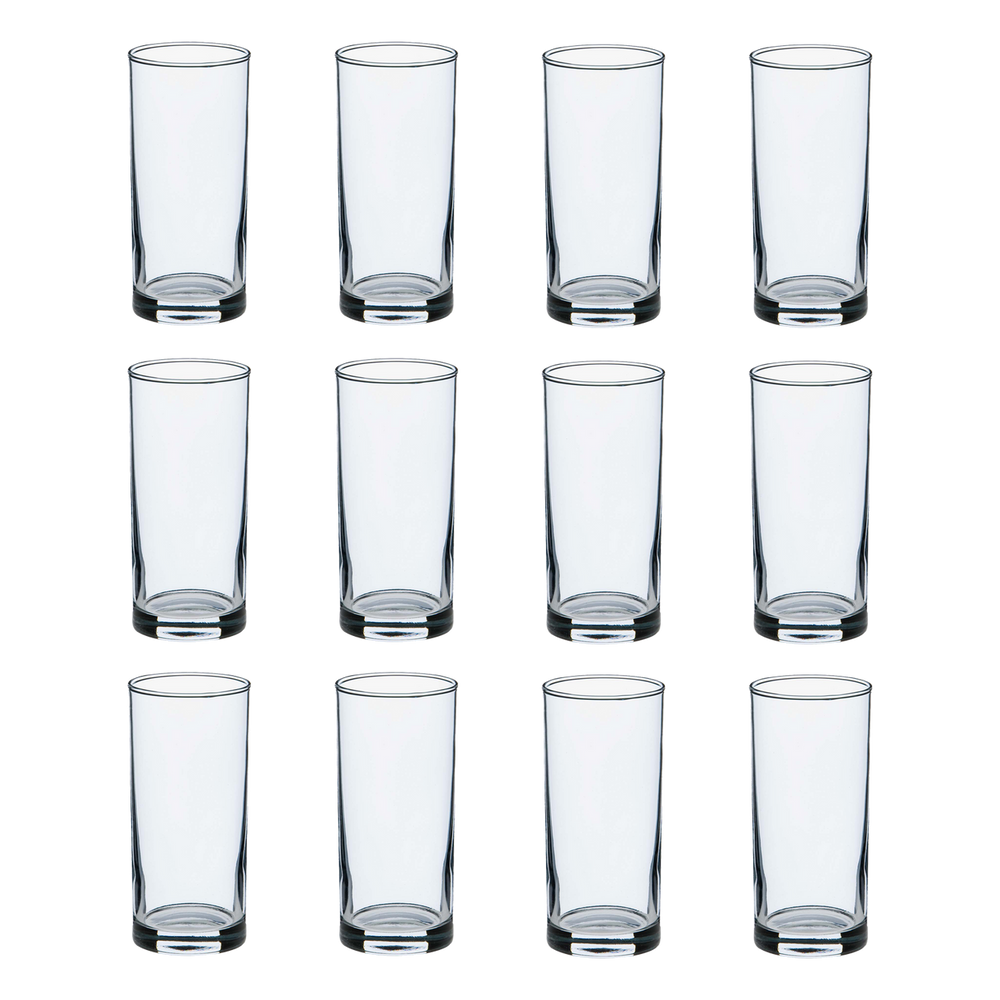 Mammoet longdrinkglazen 270 ml set van twaalf, Transparant - 32130407