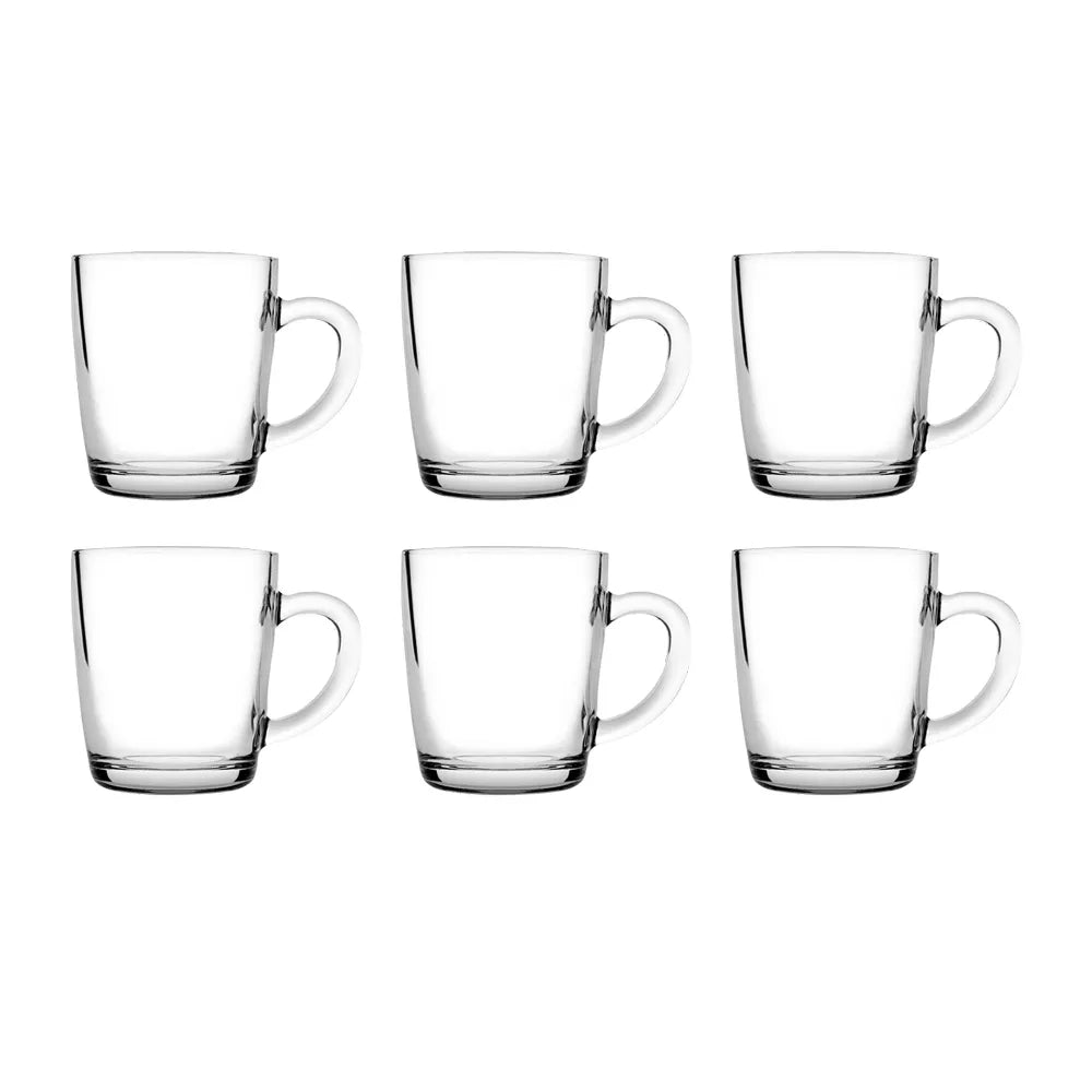 Mammoet Stapelo theeglazen 320 ml set van zes, Transparant - 32513115