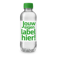 R-PET Waterflesje 330 ml met Full Colour Etiket - Groen