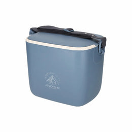 Adventure koelbox 5,5 l van Nörlander schuin van voren met logo, Blauw - 3828925