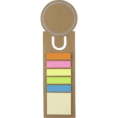 Kartonnen Boekenlegger Clay – Met Zelfklevende Memoblaadjes - Beige
