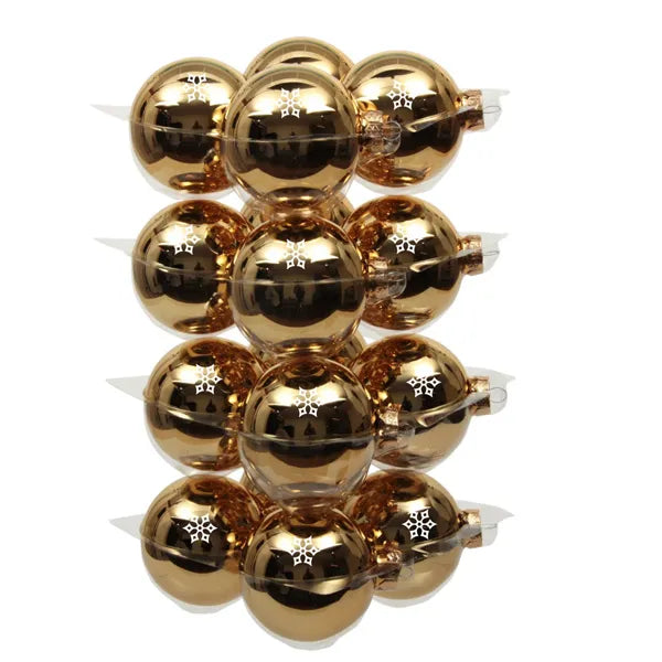 Kerstballen 80 mm, Goud - 40235050
