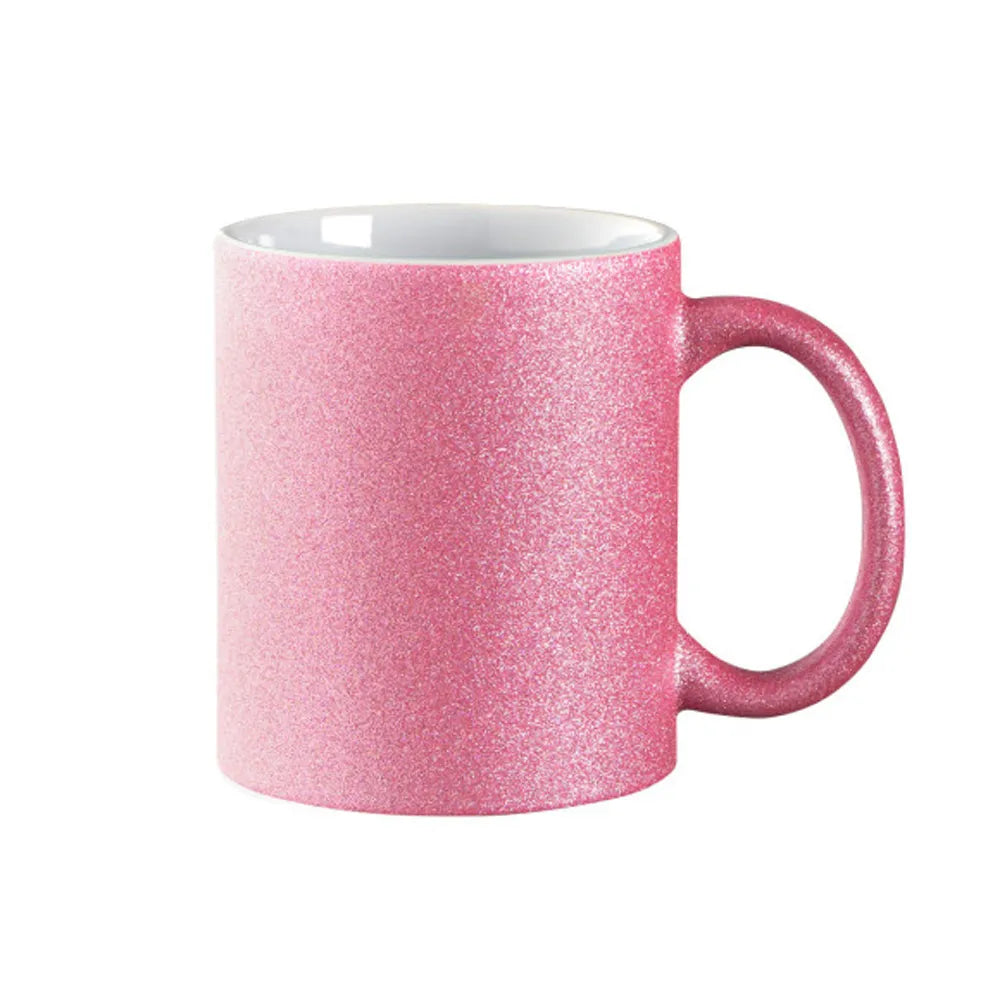 keramische mok glinsterend 11oz roze 4172584