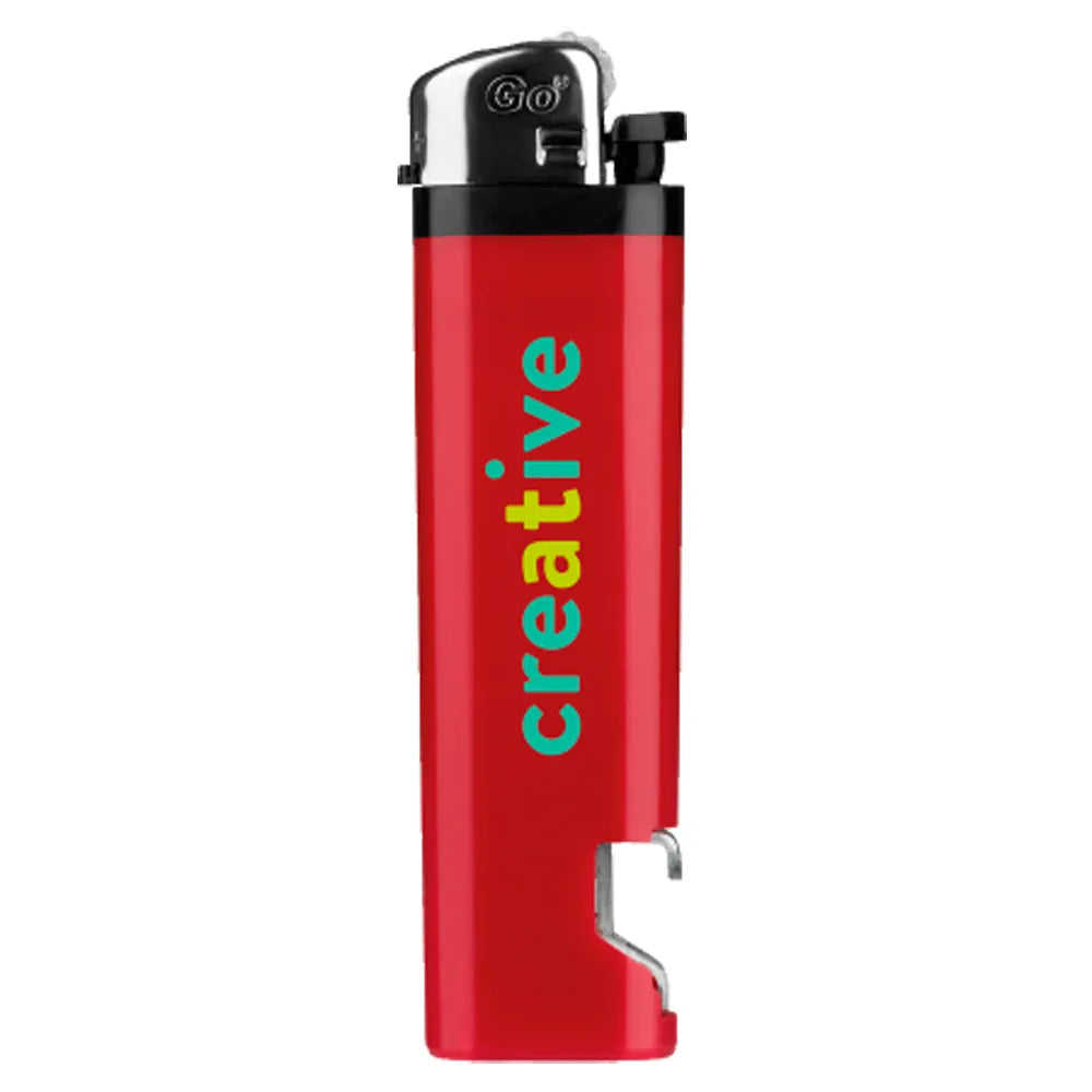 Go Einweg M3L aansteker met flesopener - Rood