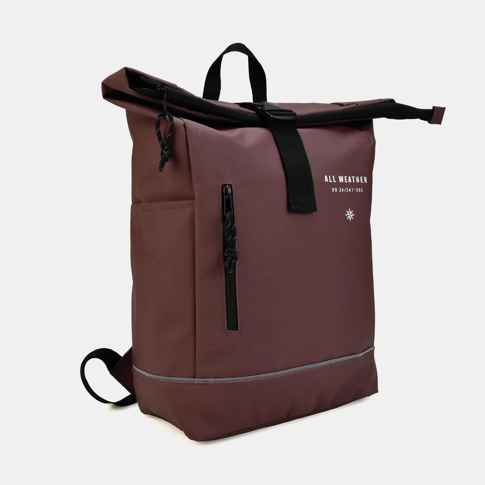 All Weather fietsrugzak met 17 inch laptopvak zijkant, Bordeaux - 488738