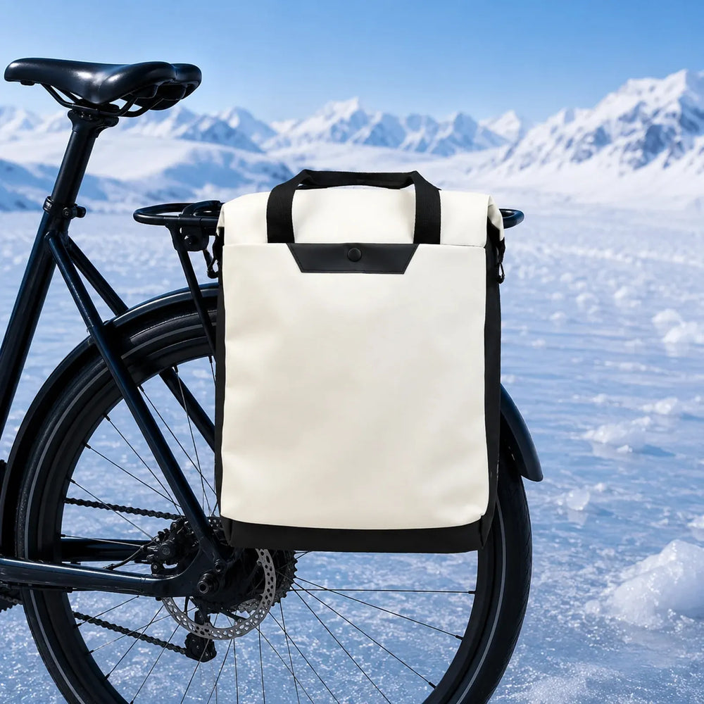 Casual koel-fiets-rugzak met fietshaken - Creme