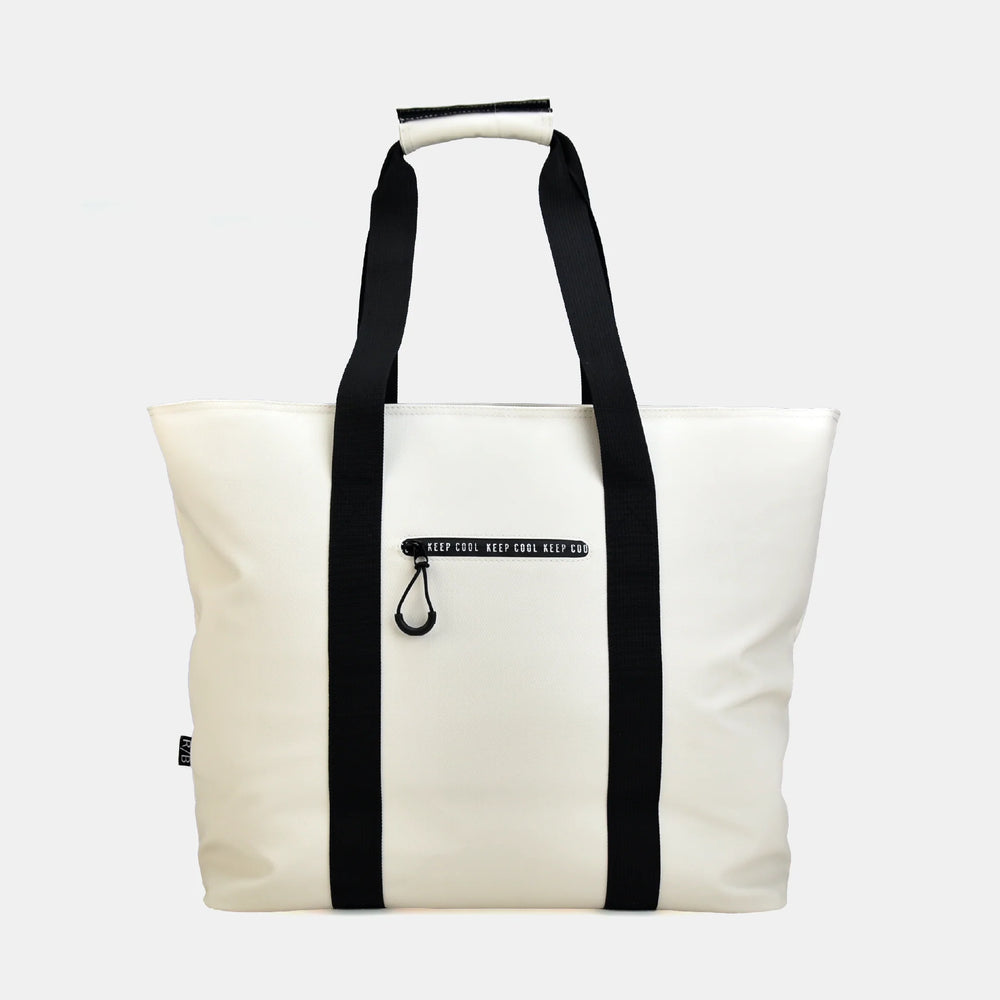 Casual koelshopper en strandtas - Creme