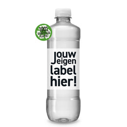 rpet mineraalwaterfles 500ml platte schroefdop bedrukken 500BONE