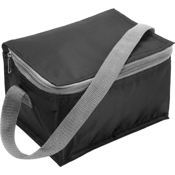 koeltas draagband 6 blikjes zwart 6 183604
