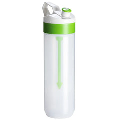 Fuse Bio Lifestyle Bottle Transparant – Duurzame Bidon met Fruitinfuser - Lime Groen