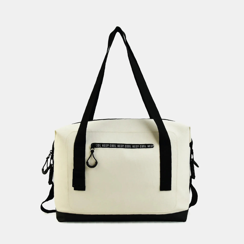 Casual koelshopper met schouderbanden - Creme
