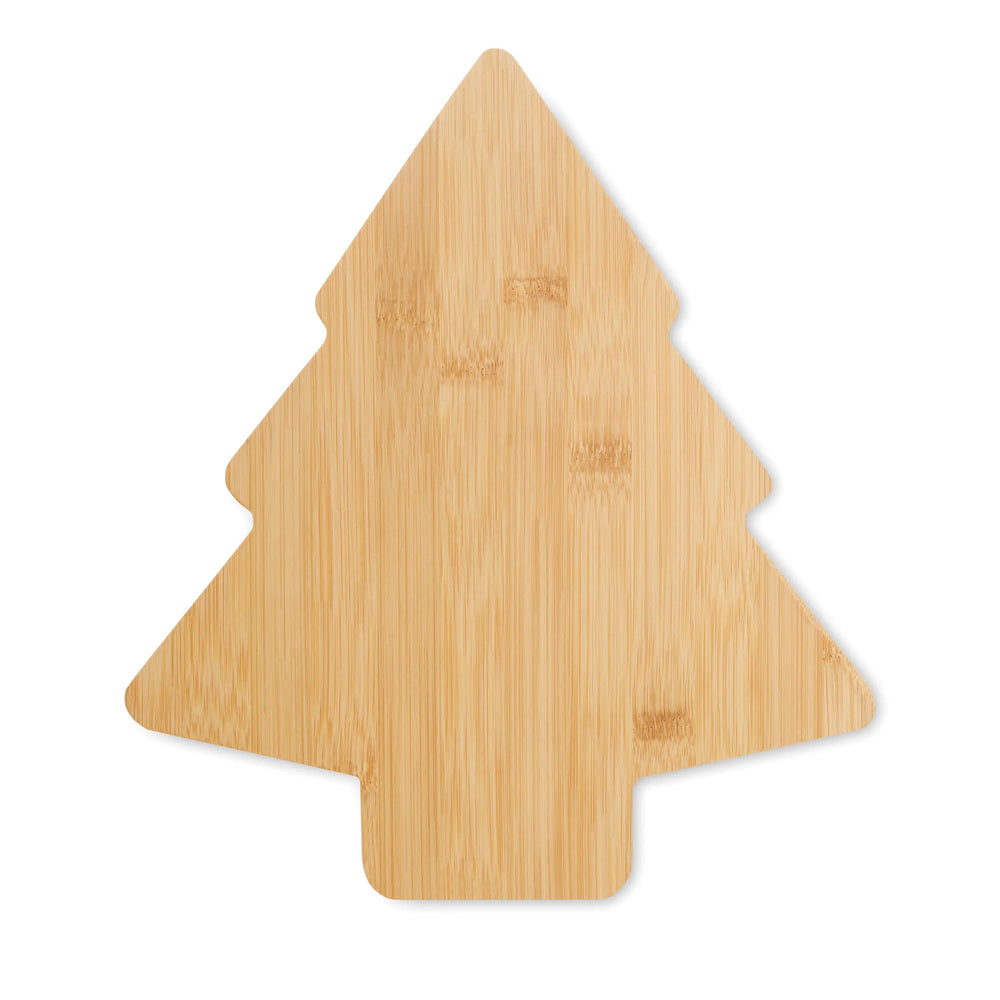 Bamboe kerstboom serveerset met 3 schaaltjes