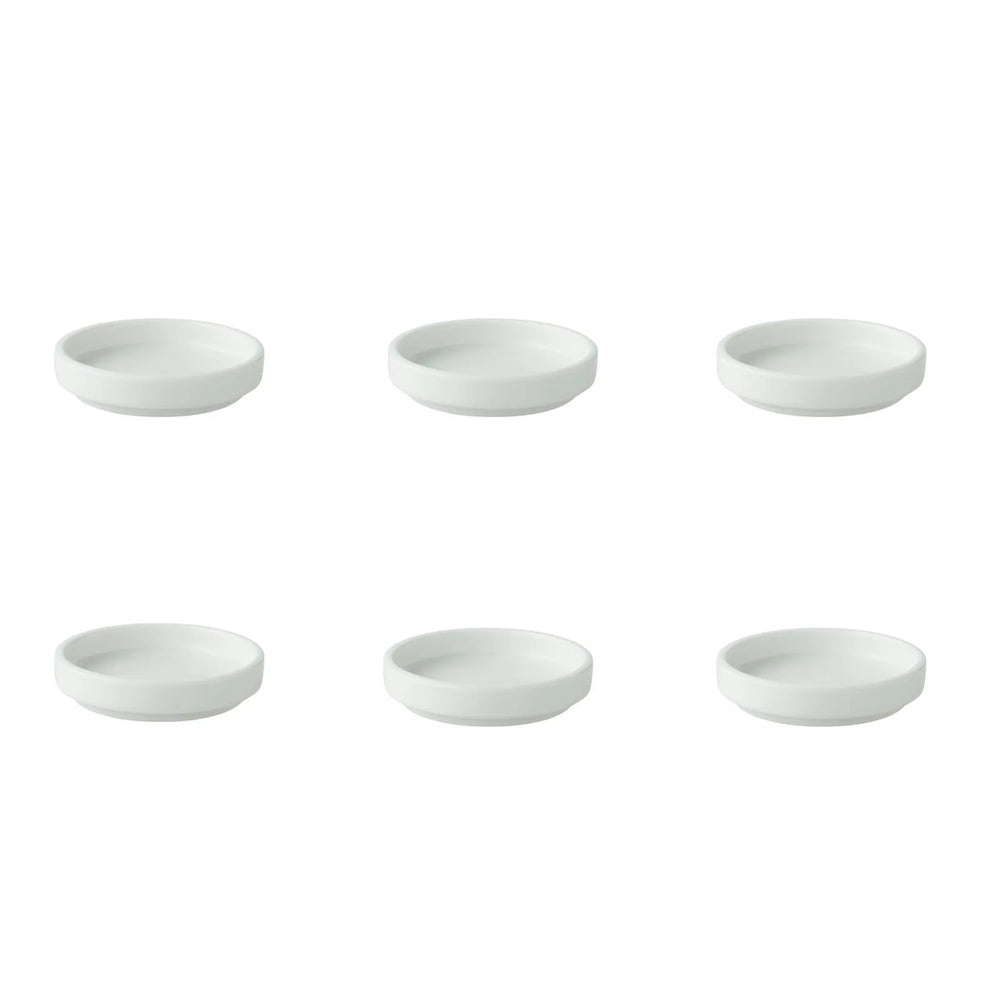 Palmer porseleinen theetip 8 cm set van zes, Wit - MZ126992