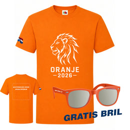 WK-actie Oranje Leeuwen 2026 24F110 voorzijde en achterzijde