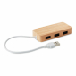 USB Hub | 3 USB poorten | Bamboe